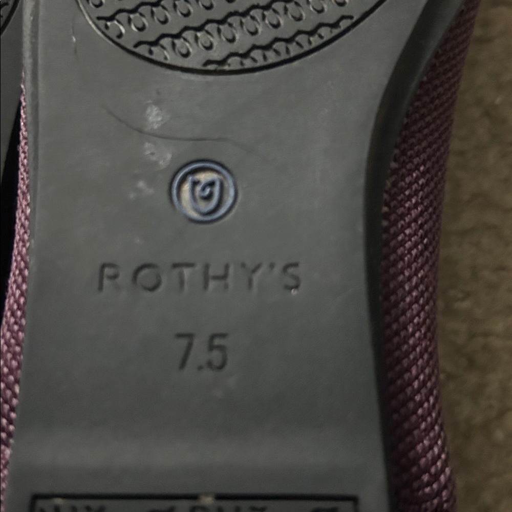 Rothy’s Orchid Heel Stripe Flat [Retired] - Size 7.5 - Picture 7 of 8